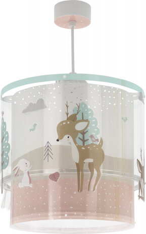 hanglamp Loving Deer 26 x 40 cm E27 60W wit/groen