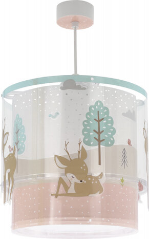 hanglamp Loving Deer 26 x 40 cm E27 60W wit/groen
