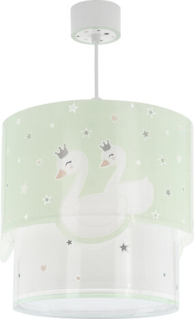 hanglamp Sweet Love 26 x 40 cm E27 60W groen/wit