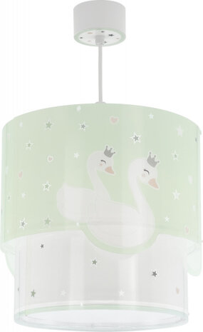 hanglamp Sweet Love 26 x 40 cm E27 60W groen/wit