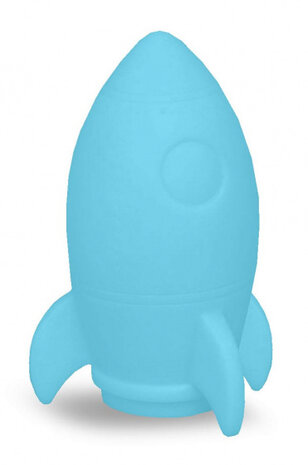 nachtlampje raket junior 10 x 10 x 15 cm blauw