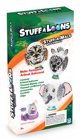 ballonnen DIY Wild Animals junior latex 26-delig