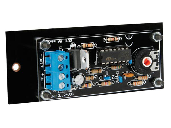 led-dimmer laagspanning 12-24VDC 100 x 40 mm zwart