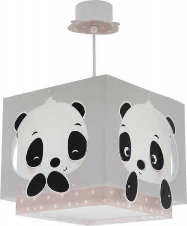 hanglamp Panda junior 24 x 43,5 cm E27 60W roze/wit