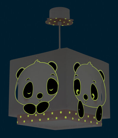 hanglamp Panda junior 24 x 43,5 cm E27 60W roze/wit
