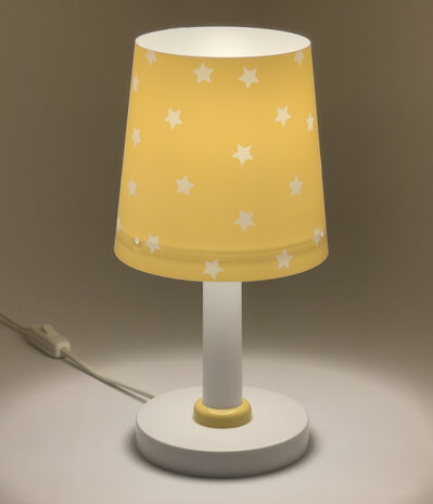 tafellamp Star Light junior 30 cm E14 40W geel/wit