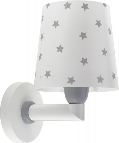 wandlamp Star Light 15 x 20 x 24 cm E27 60W zilver/wit
