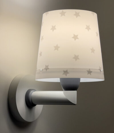 wandlamp Star Light 15 x 20 x 24 cm E27 60W zilver/wit