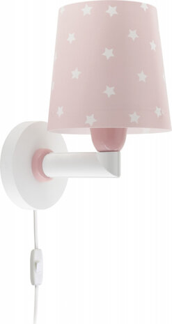 wandlamp Star Light 15 x 20 x 24 cm E27 60W roze/wit