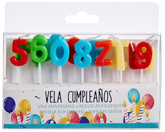 verjaardagskaarsjes junior 12 cm wax 15-delig
