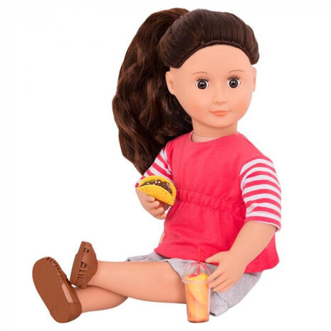 tienerpop Rayna meisjes 46 cm polyester 12-delig