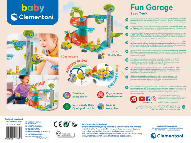 speelgoedgarage junior 55 x 39 x 30 cm 2-delig