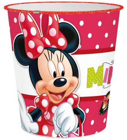 papiermand Minnie Mouse meisjes 10 liter 22,5 cm rood