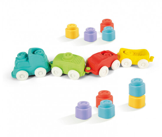 speelgoedtrein Soft Clemmy junior 70 cm 12-delig