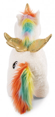 knuffel Unicorn Yang 25 x 22 cm pluche/polyester wit