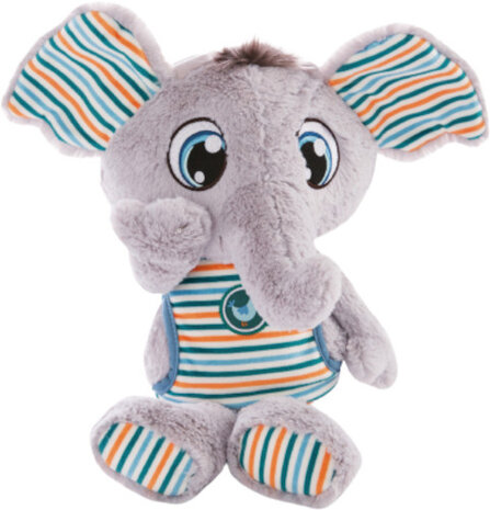 knuffeldier Polino junior 22 cm pluche/polyester grijs