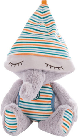 knuffeldier Polino junior 22 cm pluche/polyester grijs