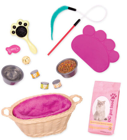 speelset Cat pluche roze pluche 13-delig