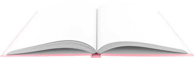 dummyboek hardcover A5 karton/papier roze 80 vellen