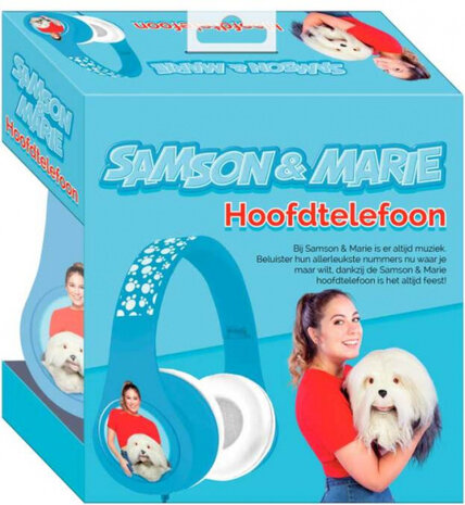 koptelefoon Samson &amp; Marie junior 3,5 mm aqua/wit
