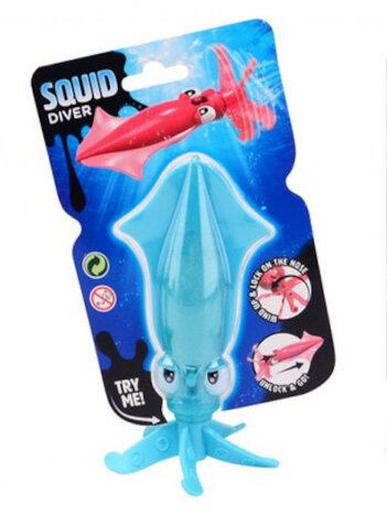 badspeelgoed Inktvis Torpedo junior 18 cm blauw