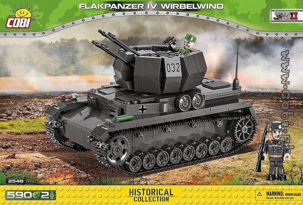 bouwpakket Flakpanzer IV Wirbelwind 590-delig (2548)