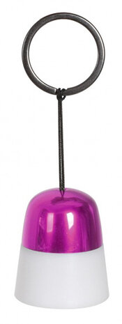 sleutelhanger treklampje junior 3,3 cm roze/wit