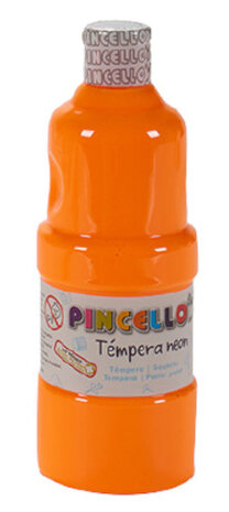 temperaverf Neon junior 400 ml oranje