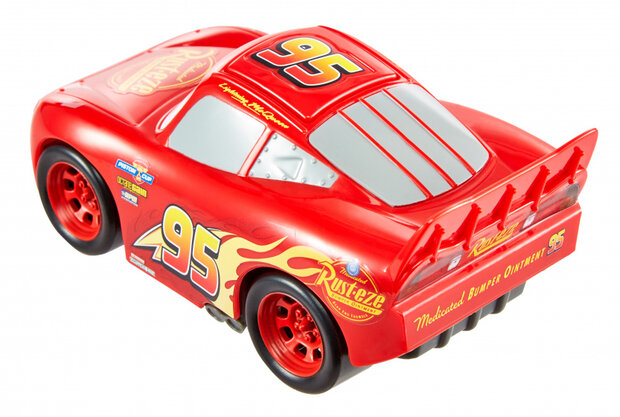 auto McQueen Track Talkers junior 14 cm rood