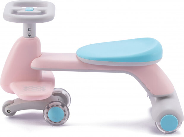 Shuttle Now loopauto junior roze/blauw