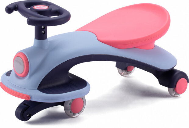 Shuttle Trike loopauto junior roze/lichtblauw
