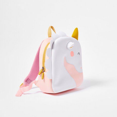 rugzak Swimtime meisjes 25 x 30 cm neopreen wit/roze