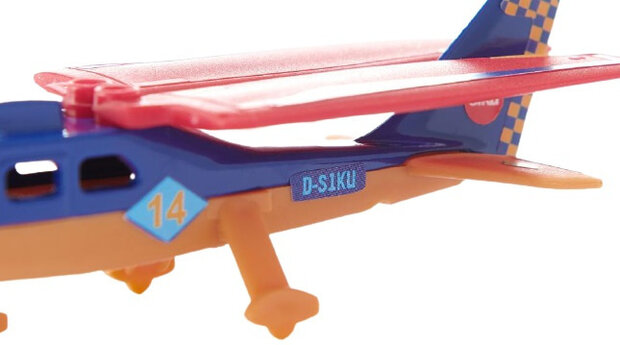 sportvliegtuig 6,7 cm die-cast 1:87 blauw (1101)