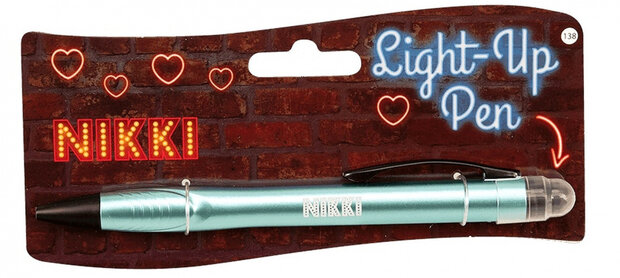 balpen Light-Up Nikki junior groen