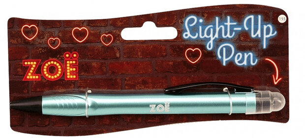 balpen Light-Up Zo&euml; junior groen