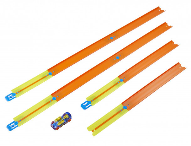 Lanceerbaan Track Builder jongens oranje/geel/blauw 20-delig
