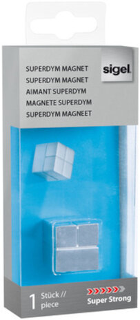 magneten voor glasbord 2 cm neodymium zilver