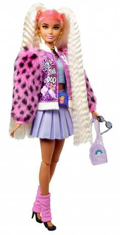 tienerpop Extra meisjes 30 cm roze/paars 12-delig
