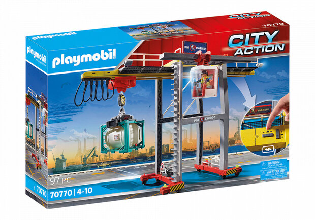 City Action - Portaalkraan met containers (70770)