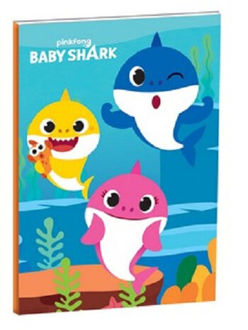 notitieboek Baby Shark B5 softcover 40 pagina&#039;s