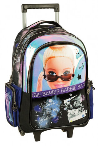 trolleyrugzak 23 liter softcase zwart