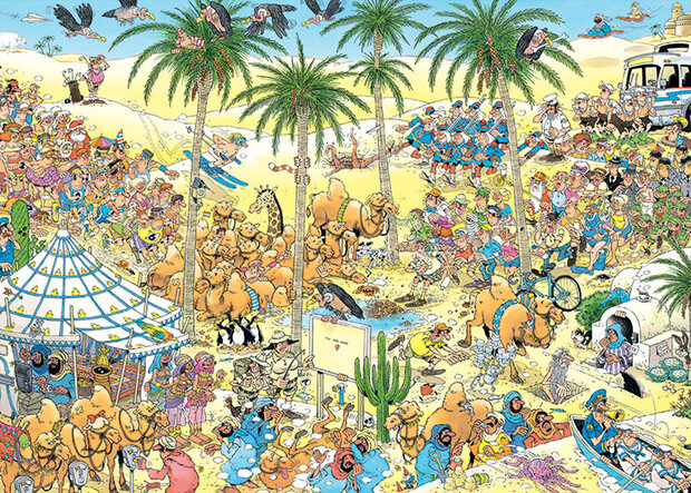 legpuzzel Jan van Haasteren De Oase karton 1000 stukjes