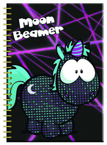 notitieboek Moonbeamer junior B5 ringband zwart
