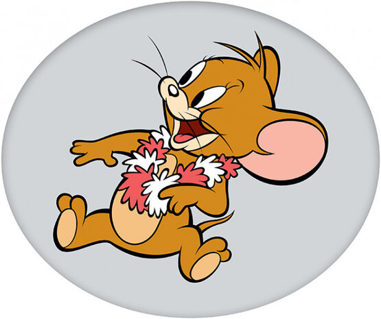 kussen Tom &amp; Jerry muis 40 cm polyester grijs/bruin