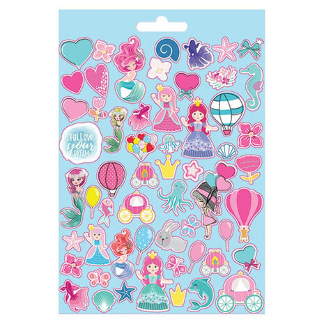 stickers The Littlies meisjes 21,5 x 14,5 cm papier