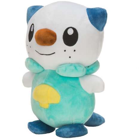 knuffel Oshawott junior 20 cm pluche groen/wit