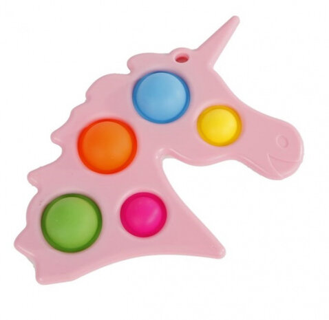 fidgetgame Unicorn junior 16,5 x 15 cm roze