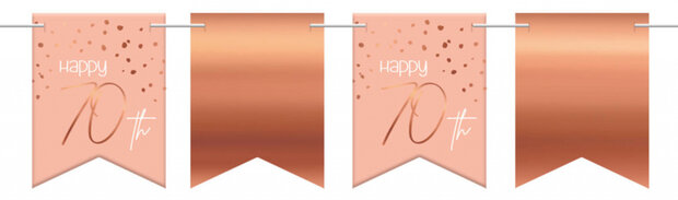 vlaggenlijn Elegant Lush Blush 70 jaar roze 6 meter