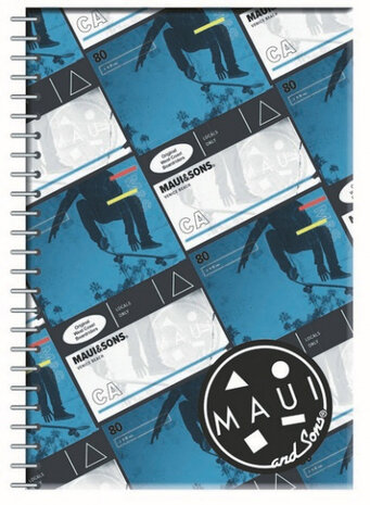 notitieboek B5 softcover blauw/wit 70 pagina&#039;s