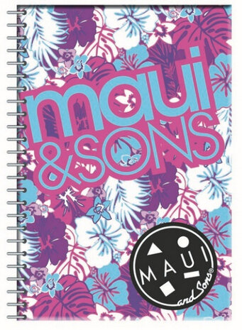 notitieboek B5 softcover paars/blauw 70 pagina&#039;s
